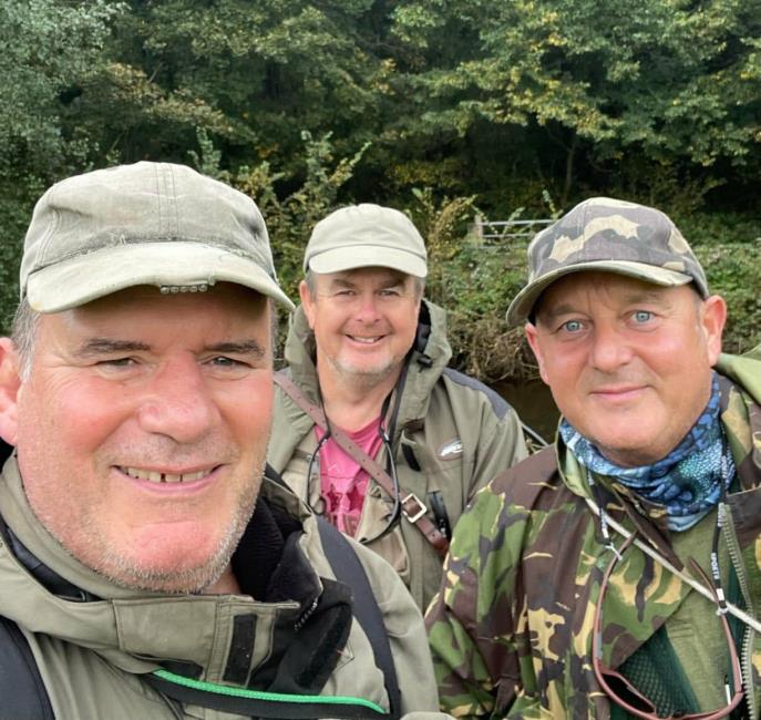 Keen anglers Steve Brown, Martin Badger Lewis and Steve Esmond Keen anglers Steve Brown, Martin Badger Lewis and Steve Esmond
